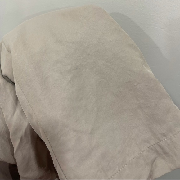 Ellen Tracy Safari Utility Belted Zip Front Jacket Lightweight Zip Pocket Large - Picture 9 of 10